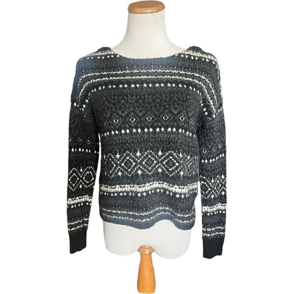 Womens American Eagle Outfitters Fair Isle Nordic Cabin Sweater - Sz S